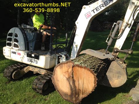 new tracks thumb and teeth for a mini excavator|hydraulic excavator thumbs.